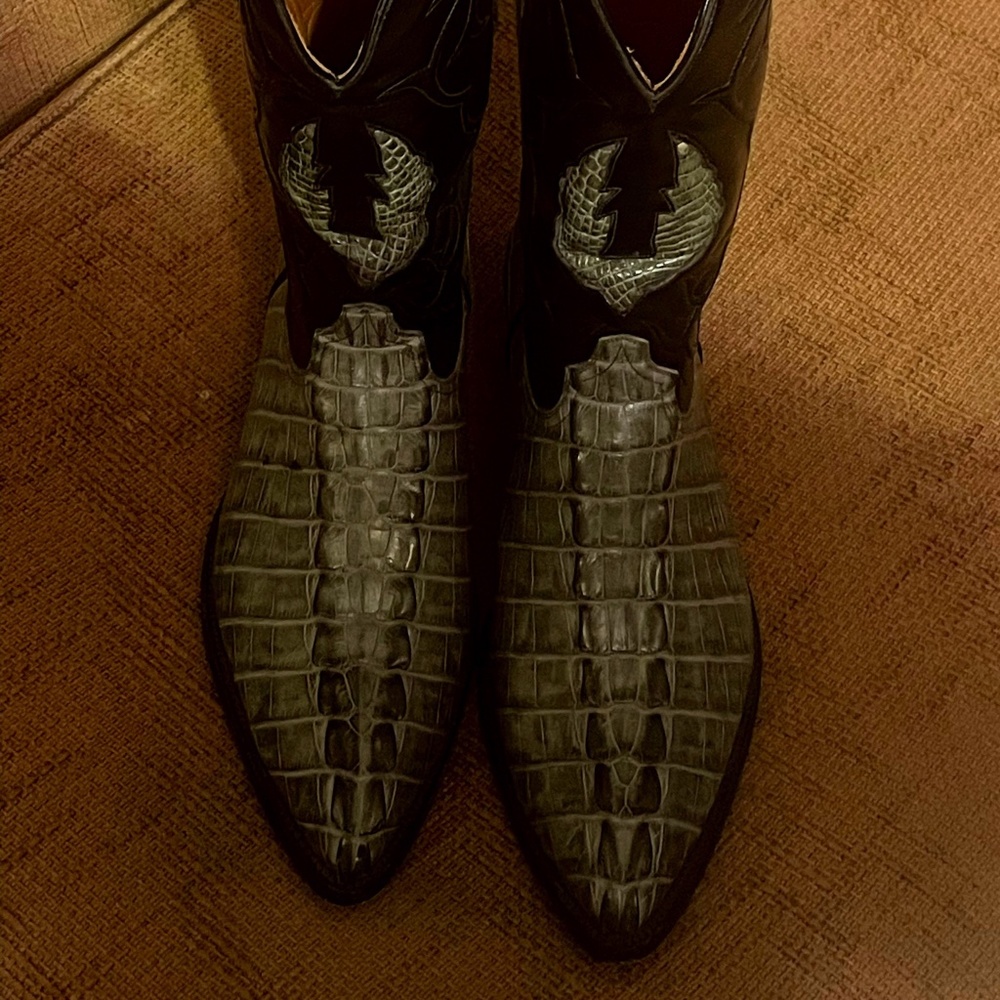 BlackJack Boots Natural alligator tail cut 11EE